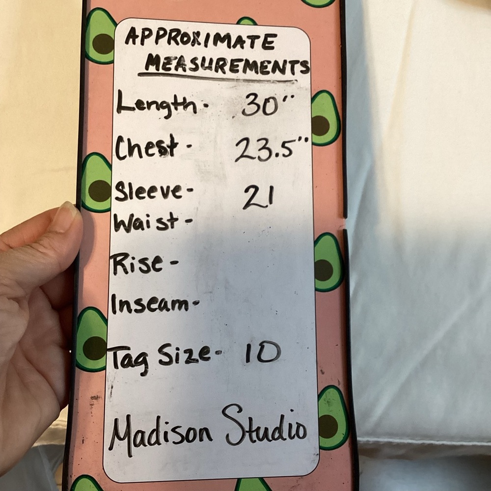 Madison Studio Linen Button Down Light Chore Jack… - image 7